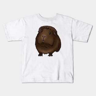 Brown Agouti Crested Guinea Pig Kids T-Shirt